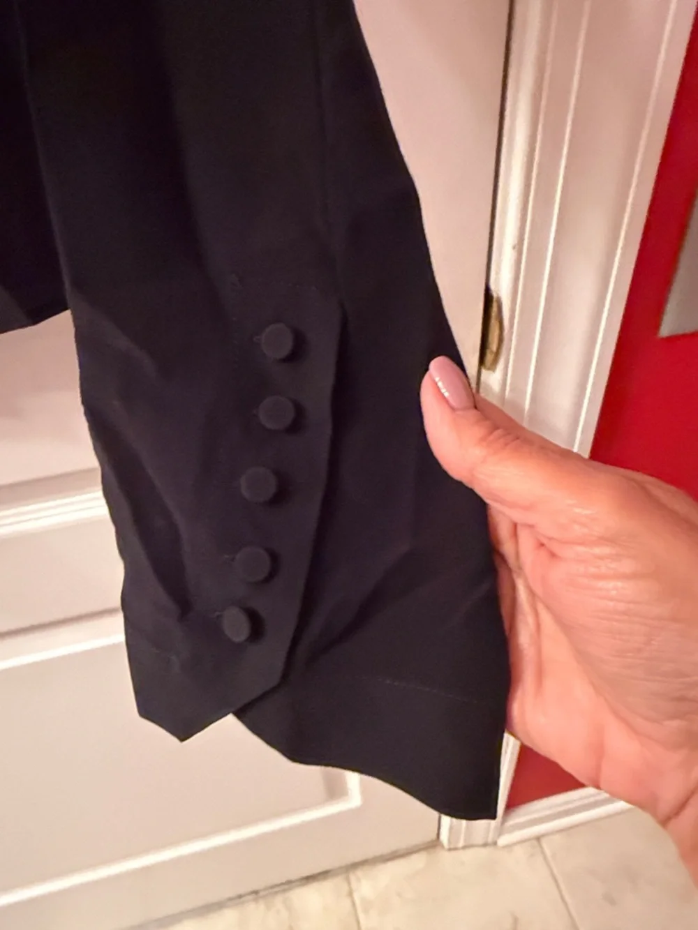 Zadig & Voltaire Black Double-Breasted Lightweight Blazer - Picture 5 of 6